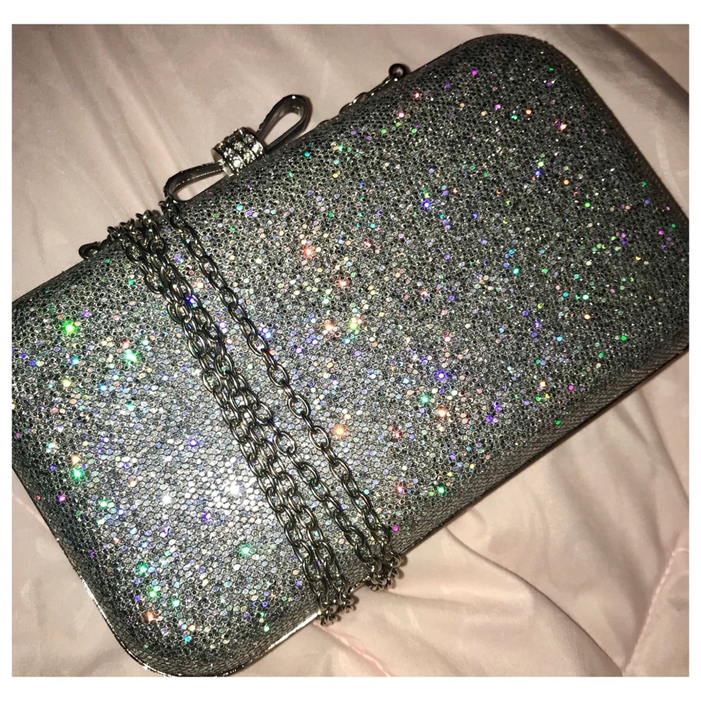 Sparkly Metallic Crossbody Clutch